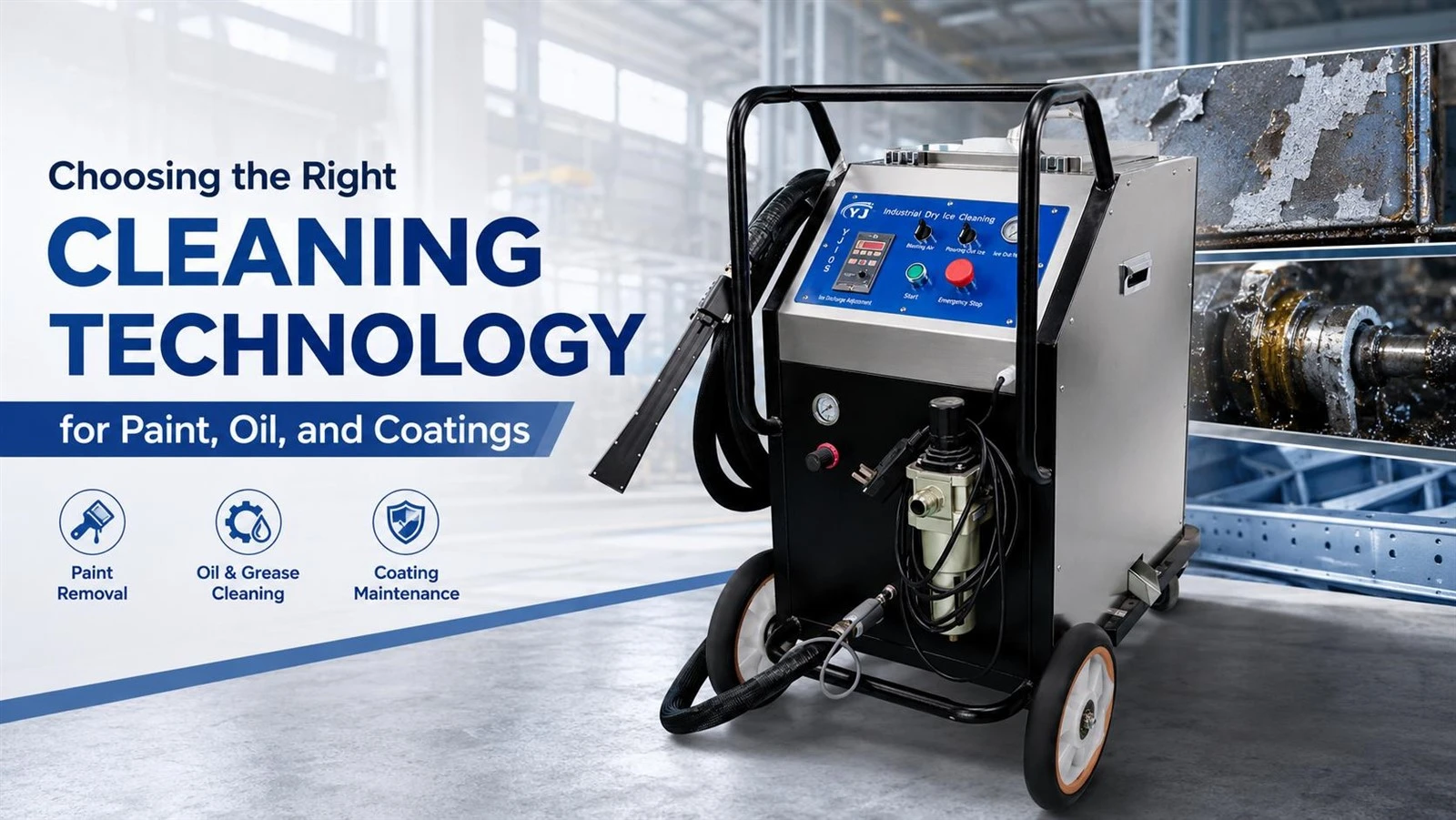 Choosing the Right Cleaning Technology for Paint, Oil, and Coatings Choosing the Right Cleaning Technology for Paint, Oil, and Coatings